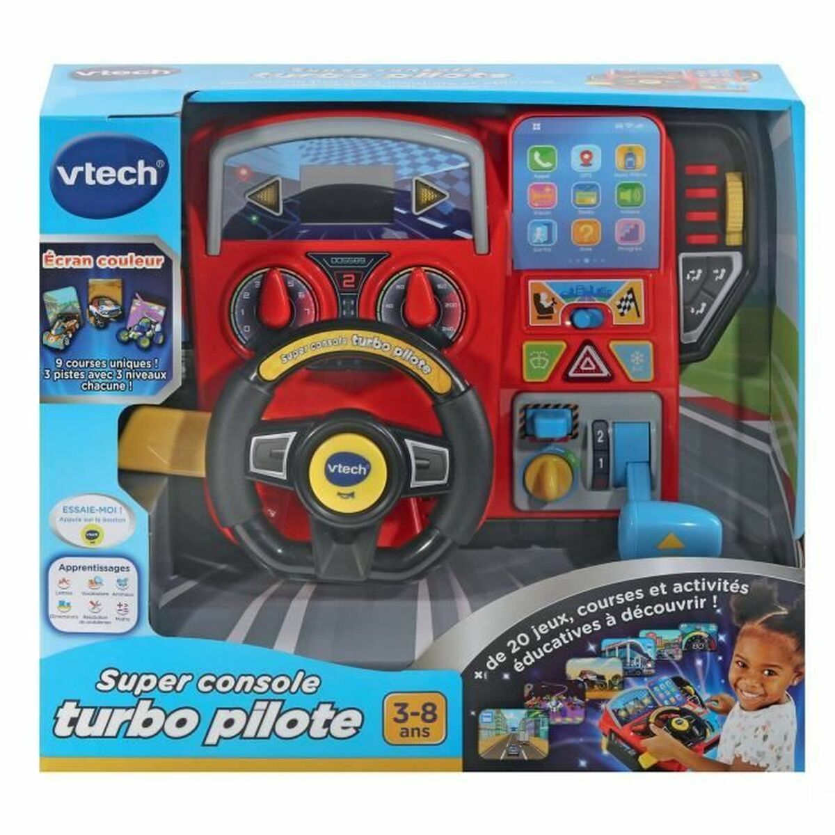 Jogo educacional VTech Super Console Turbo Pilote (1 peça)