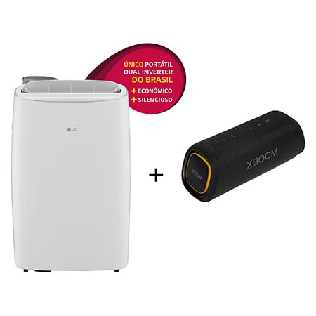 Combo Ar Condicionado Portátil LG - 127v + LG XBOOM XG7S Caixa de som Bluetooth portátil - LP1419IVSM.XG7S
