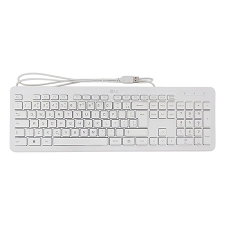 Teclado com fio conexão USB All In One LG 22V280-L, 24V360-L, 24V570 - AEW73649853 - AEW73649853