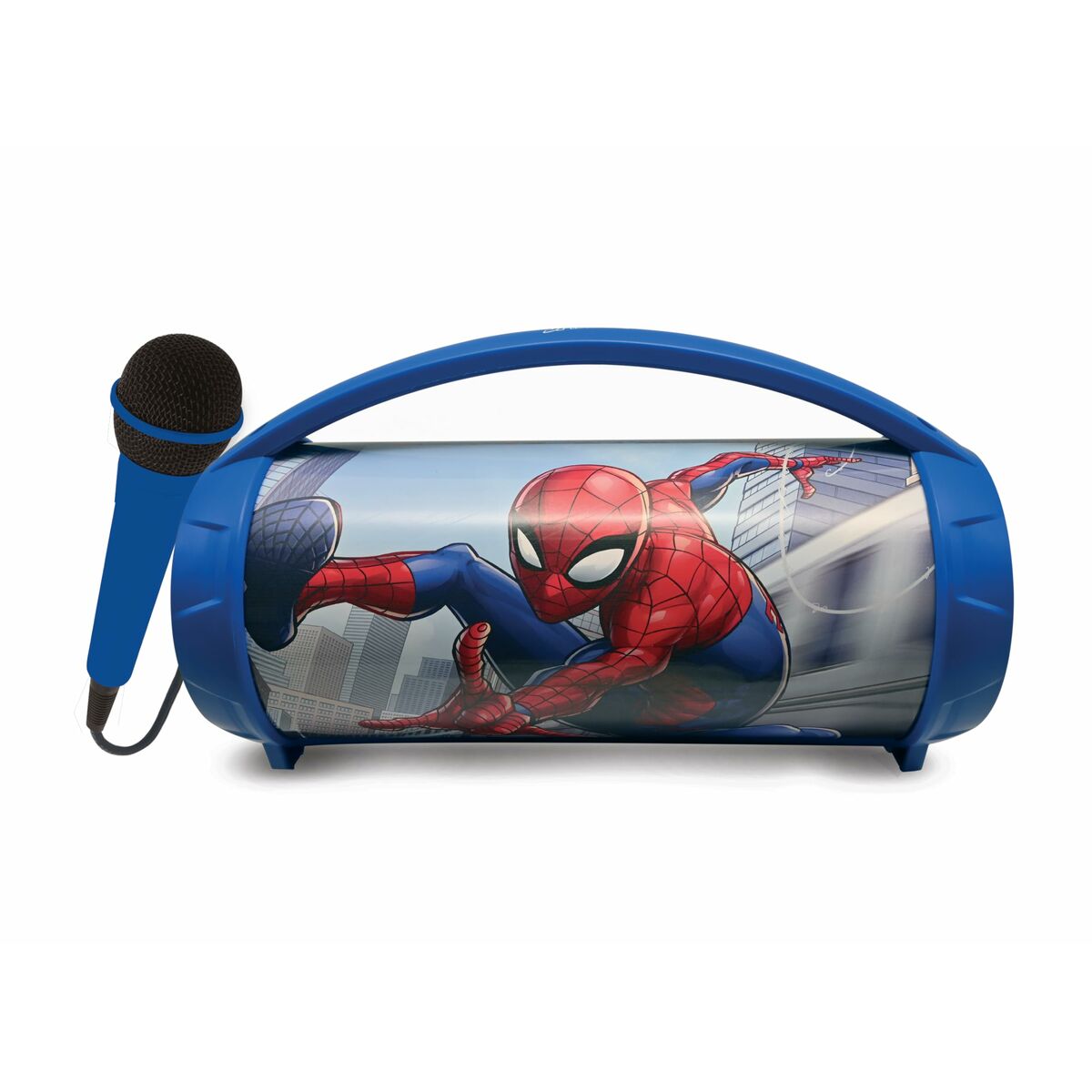 Alto-falante Bluetooth com o Microfone Karaoke Lexibook Spider-Man