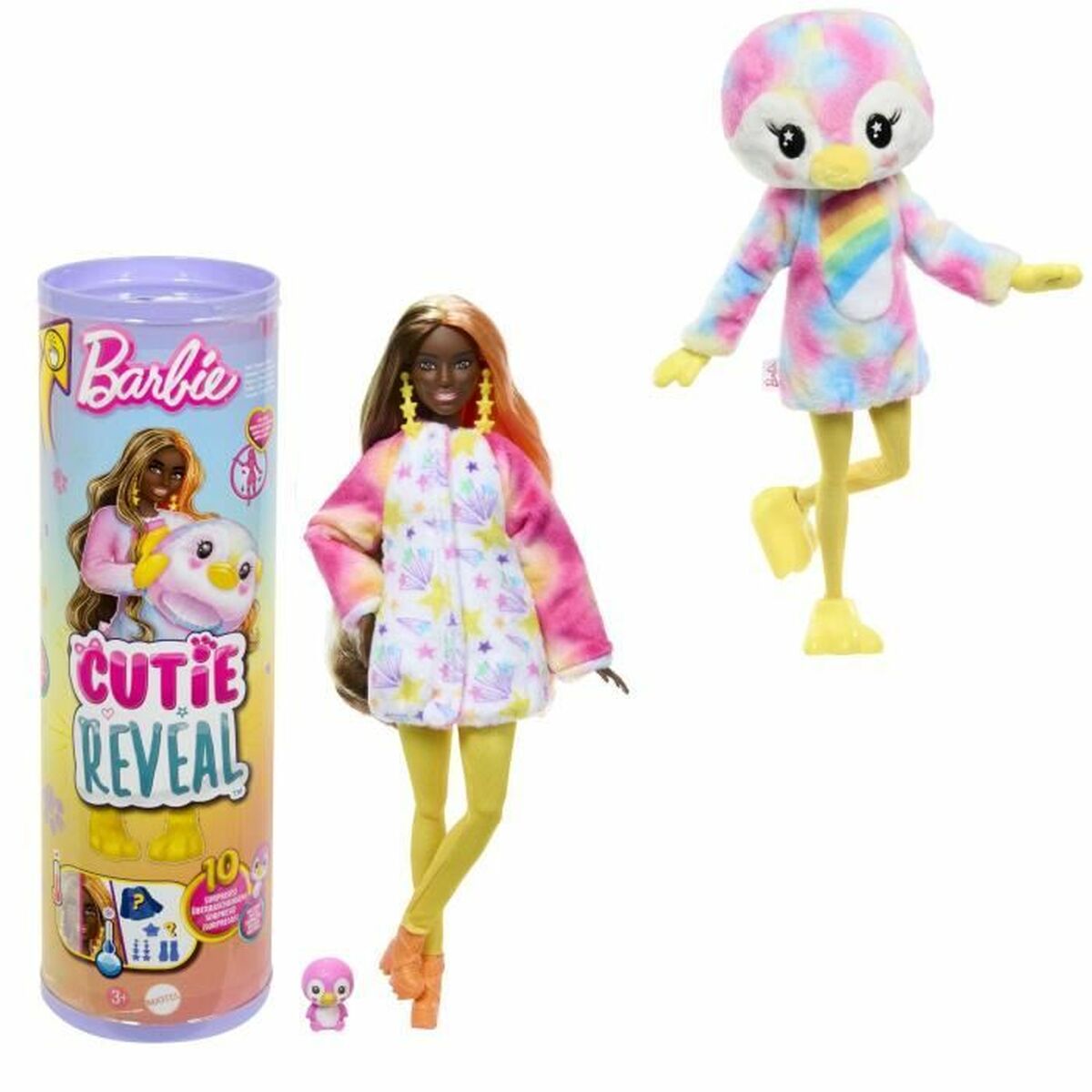 Boneca de bebê com acessórios Barbie colorida Dream Penguin Doll