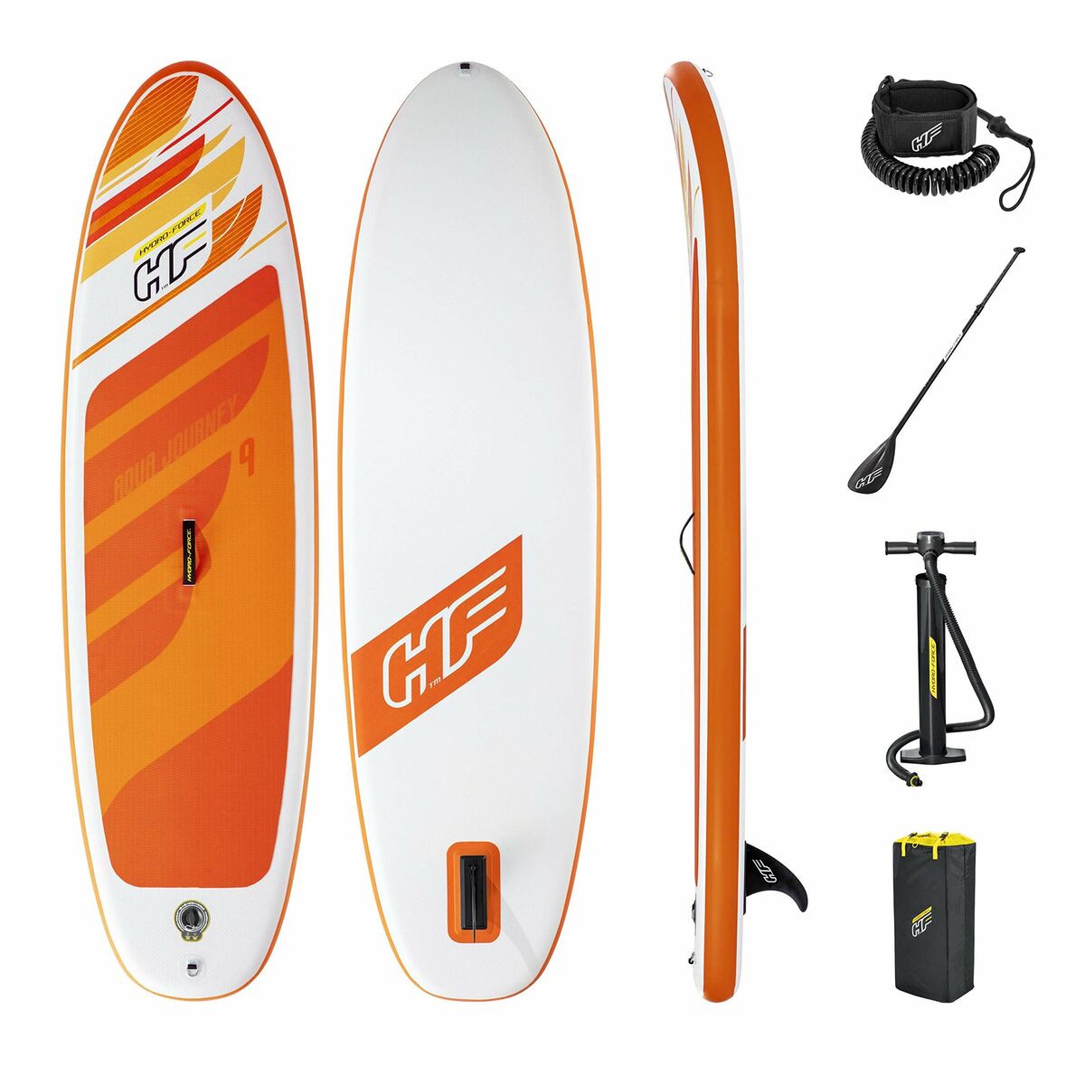 Placa de surf de paddle inflável com acessórios Bestway Hydro-Force Multicolour 274 x 76 x 12 cm